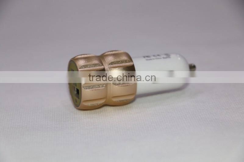 Mobile car charger manufacturer dual USB auto charger charges for smart phone android V9 V8 device