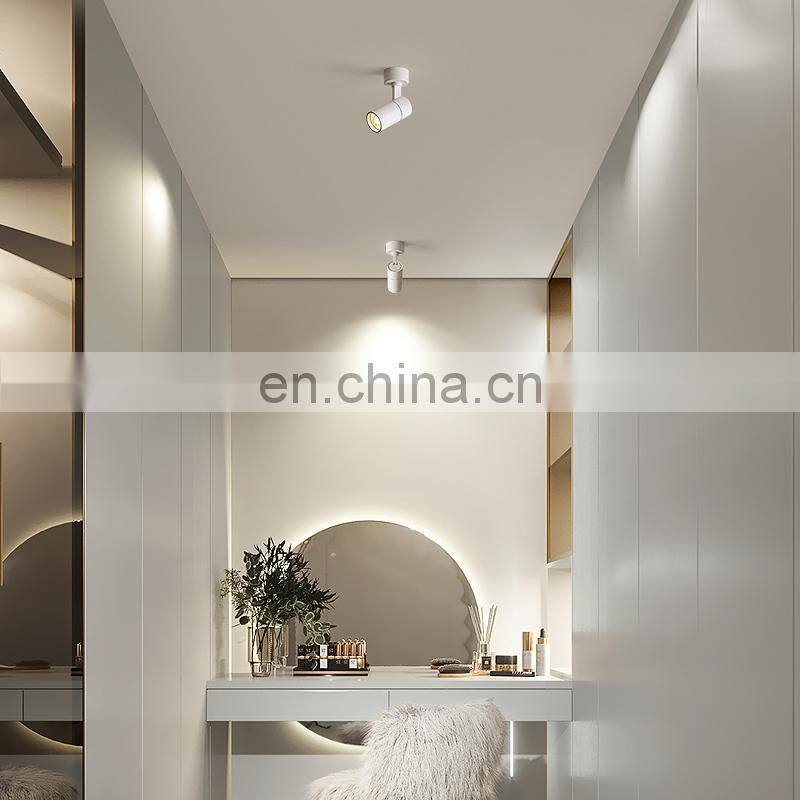 ceiling surface installation spotlight Black white aluminum GU10 led ceiling light indoor led lighting fixture