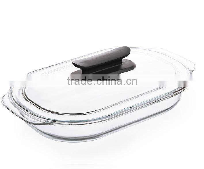 Hot sale Microwave Safe fruit plate glass / Pyrex glassware