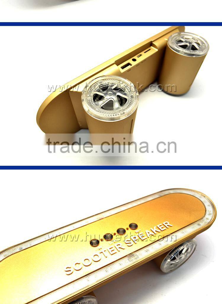 Scooter Design LED Flashing Bluetooth Speaker