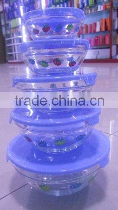 salad bowl glass bowl set glass bowls set of 5
