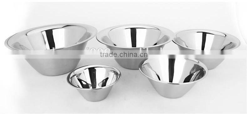 cheap price 5pcs metal mixing bowl stainless steel small snack bowl