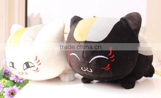 wholesale high quality low price funny cat shape plush soft stuffed pillow