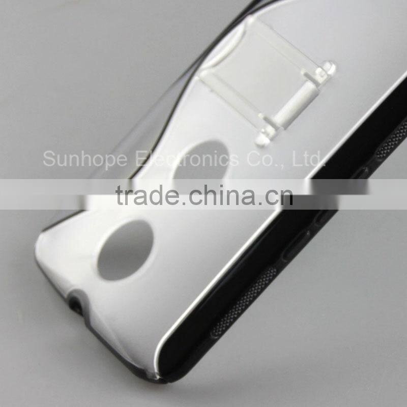 Multifunction TPU surround +PC support frame mobile cell phone cover case for Nexus 6 XT1100 XT1103