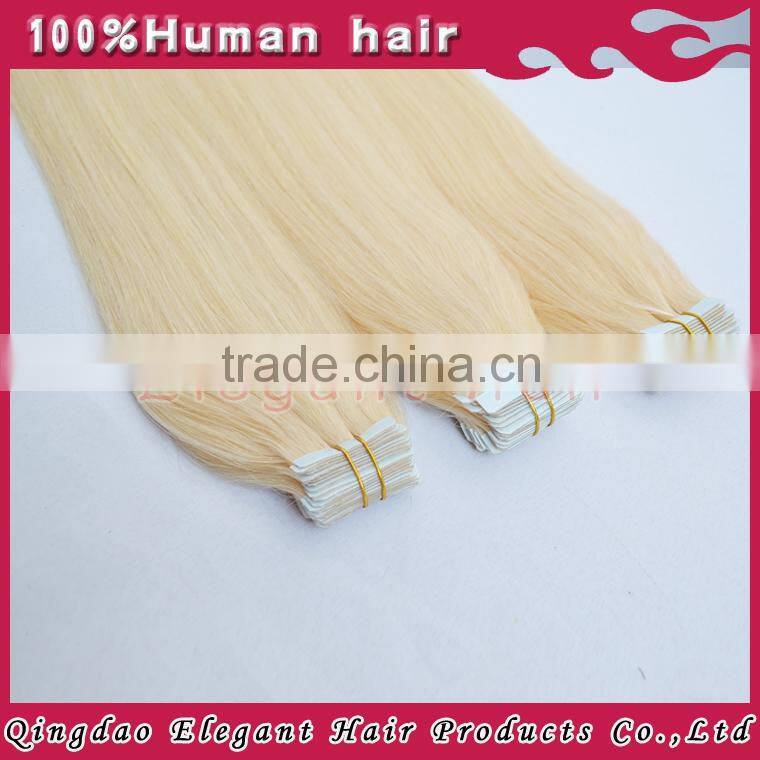 Alibaba Express Wholesale top Quality Virgin Russian Hair Tape Hair Extension