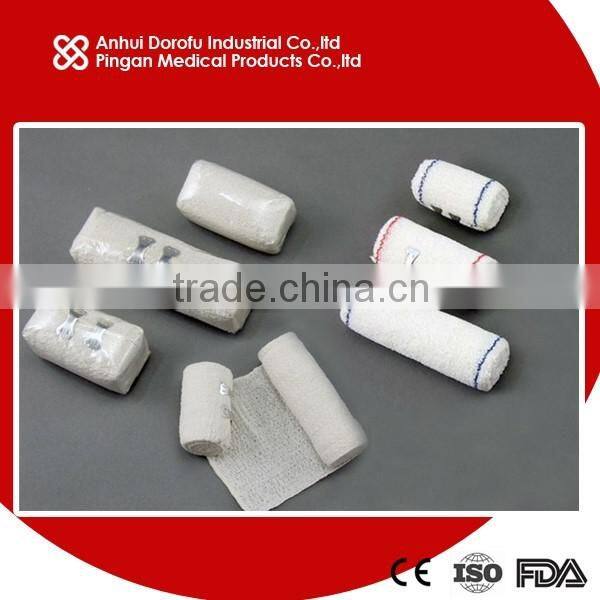 Whilte cotton Elastic Crepe Bandage with CE ISO FDA