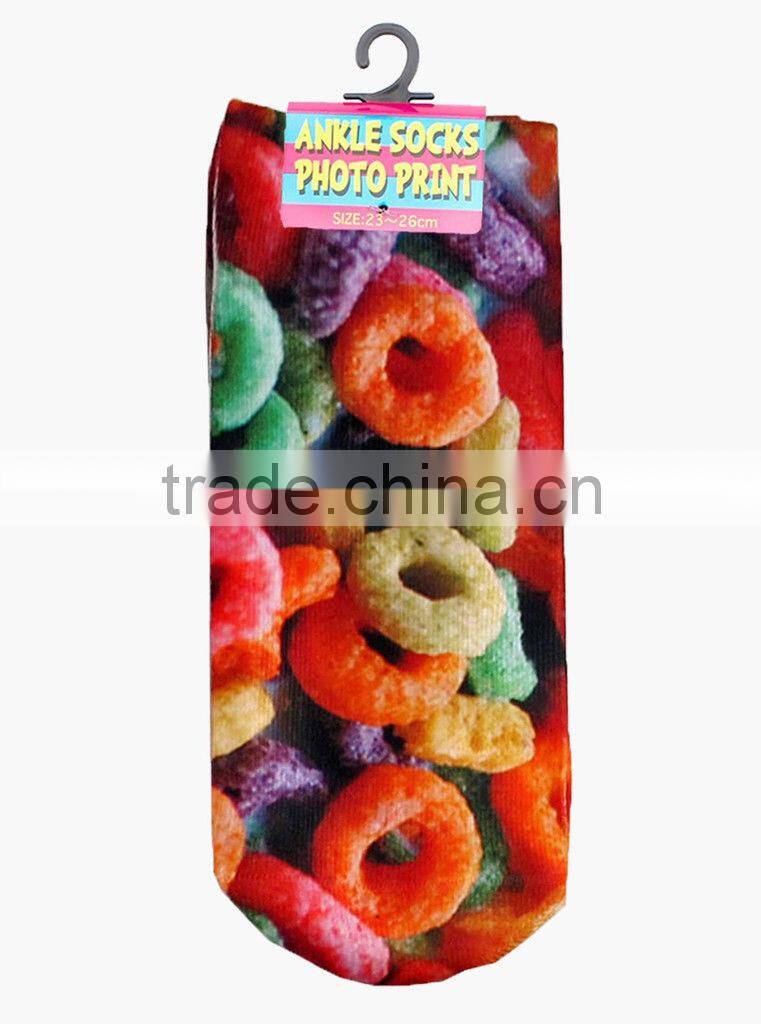 Custom Spring 200N Knitted Printed Sock