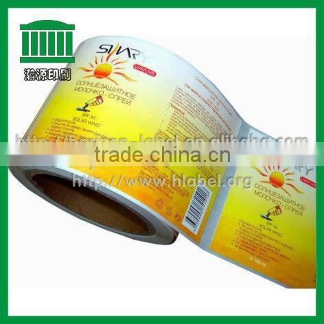2015 HOT Sale Printing Plastic Sticker with FREE Samples