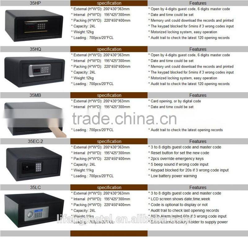 electronic standing safe box double doors safe for office use