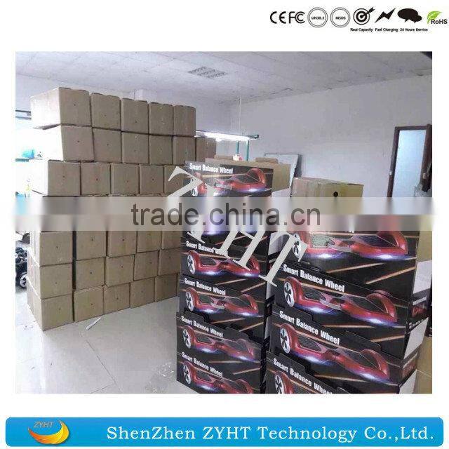 250W 36V colorful CE/ROHS Certification 6.5inch electric foot scooter self balancing