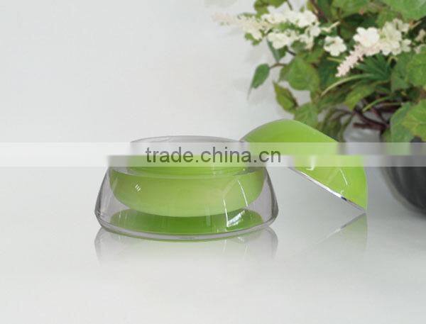 Fruit shape cosmetic diamond acrylic jar