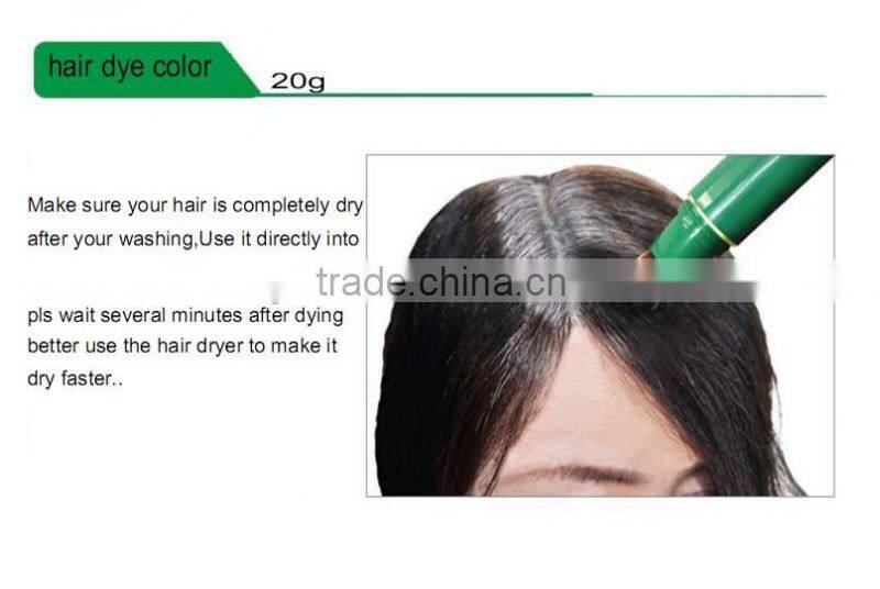Washable Hair Color Dye Stick Hair Dye Brush cover grey hair coloring brush stick hair color dye