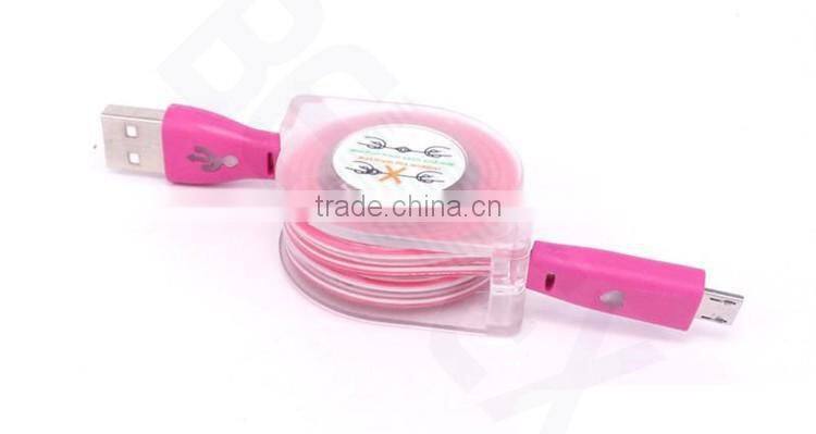6ft 5 Pin Micro LED Light USB Charging Cable