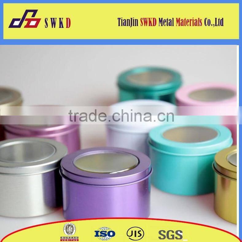 Rectangular tin box for gift with custom printing