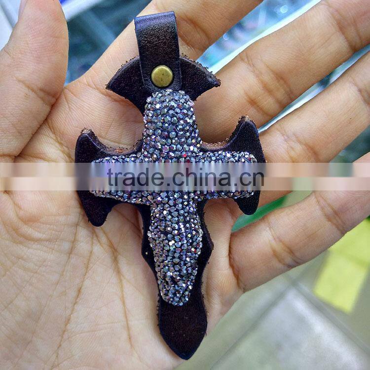 PC1612 Crystal pave agate arrowhead pendants,gemstone pave diamond arrow head pendants
