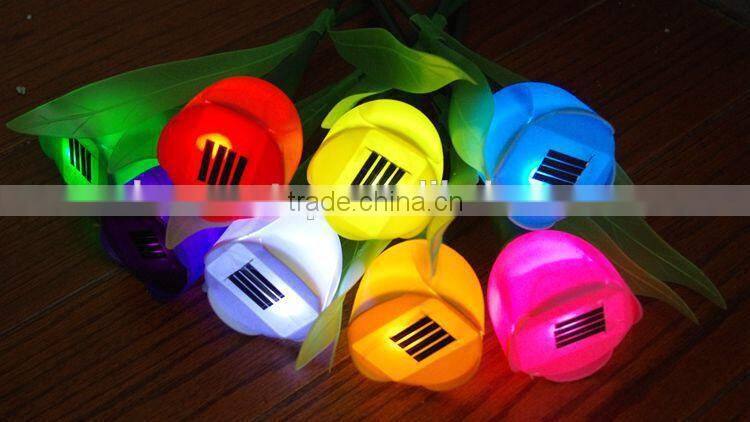 Solar flower shape christmas lights led flower light