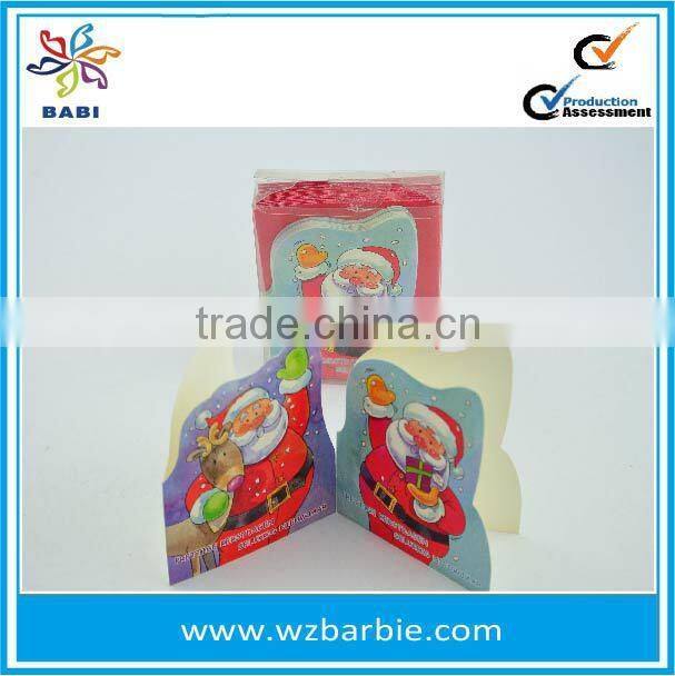 2015 Die-cut handmade christmas card with gems