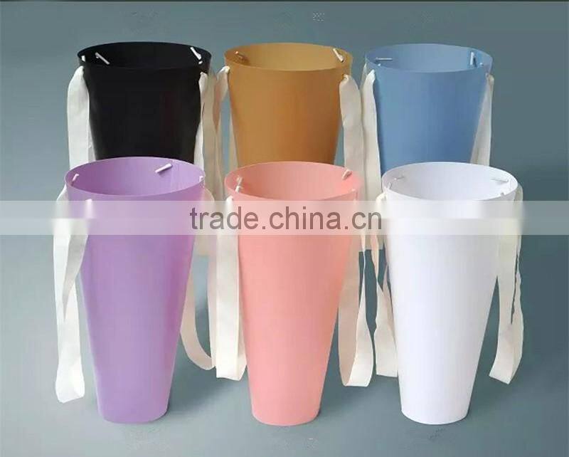plastic flower sleeve, customized flower packaging sleeve