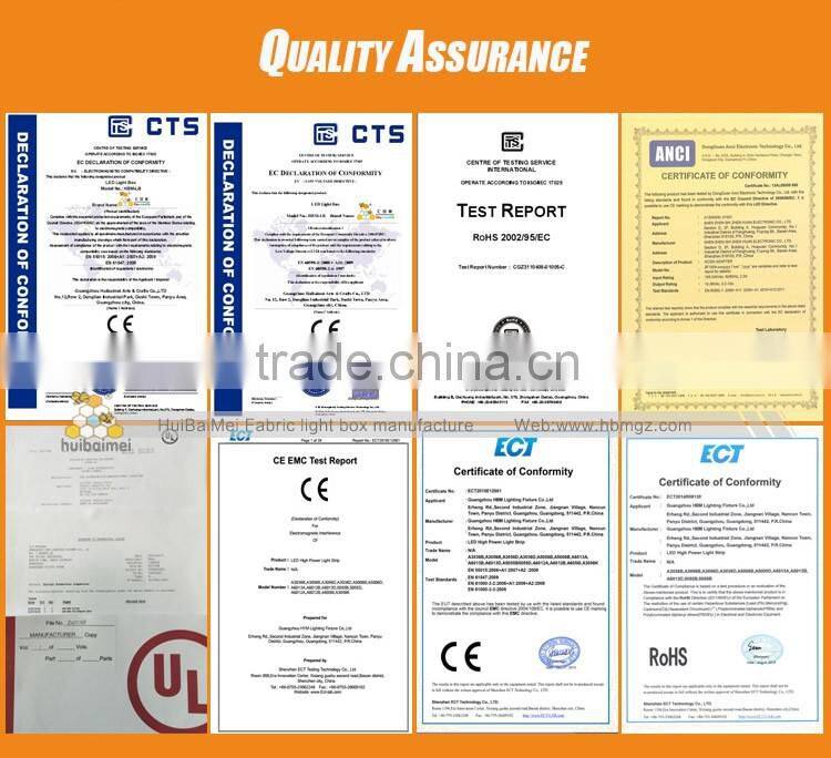 30mm Thickness Tension Fabric Display Super Slim Light Boxes