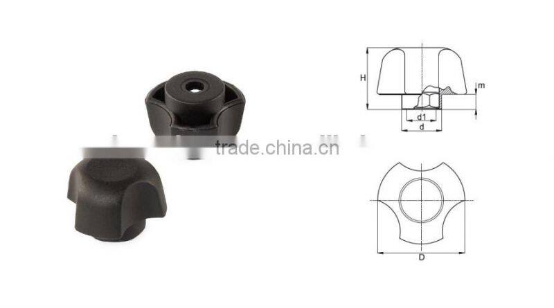 Three-star Plastic Knobs Nut BK8.0014
