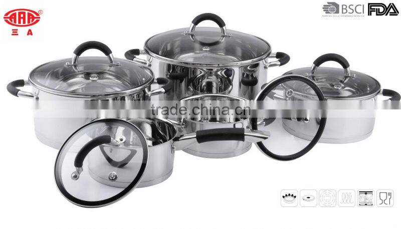 304 Stainless Steel Cookpot 7pcs Set