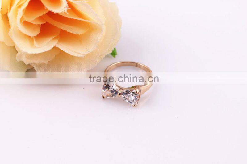 Fashionable Jewelry Gold Plated CZ Diamond Ring