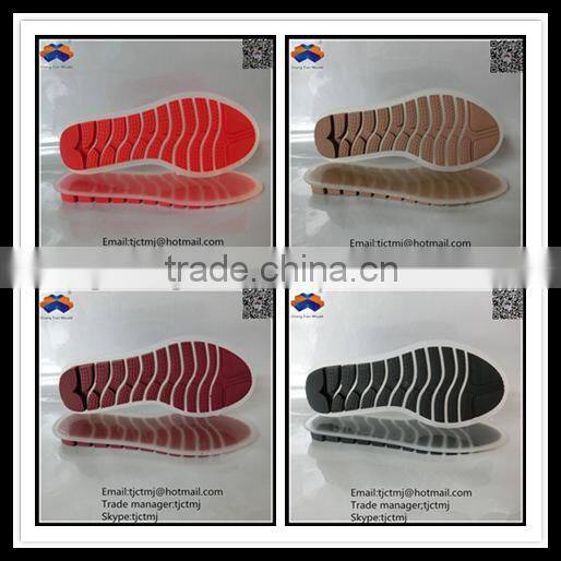 Different type fashionable customized OEM PVC soft rubber shoe soles