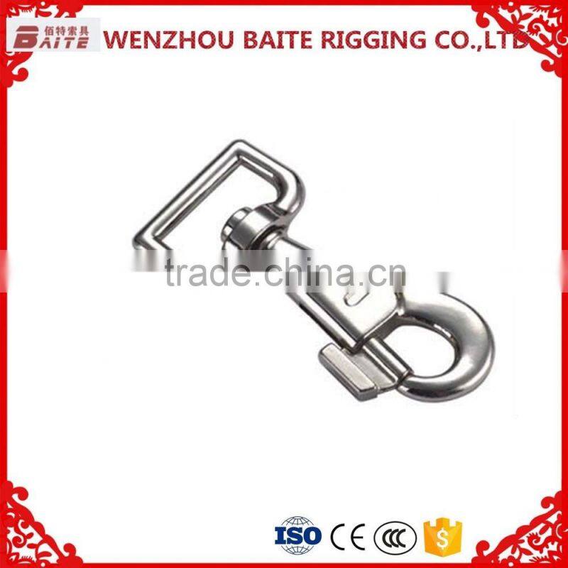 China Supplier Hardware Zinc Alloy Stainless Steel Swivel Dog Leash Snap Hook,dog buckle adjust lanyard snap hook