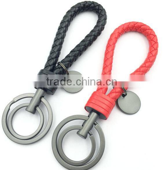 custom personalized design high quality leather metal keychain made in china