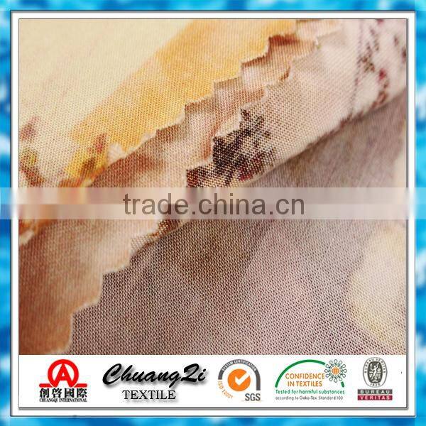 Printed Rayon Challie fabric made in china 2015