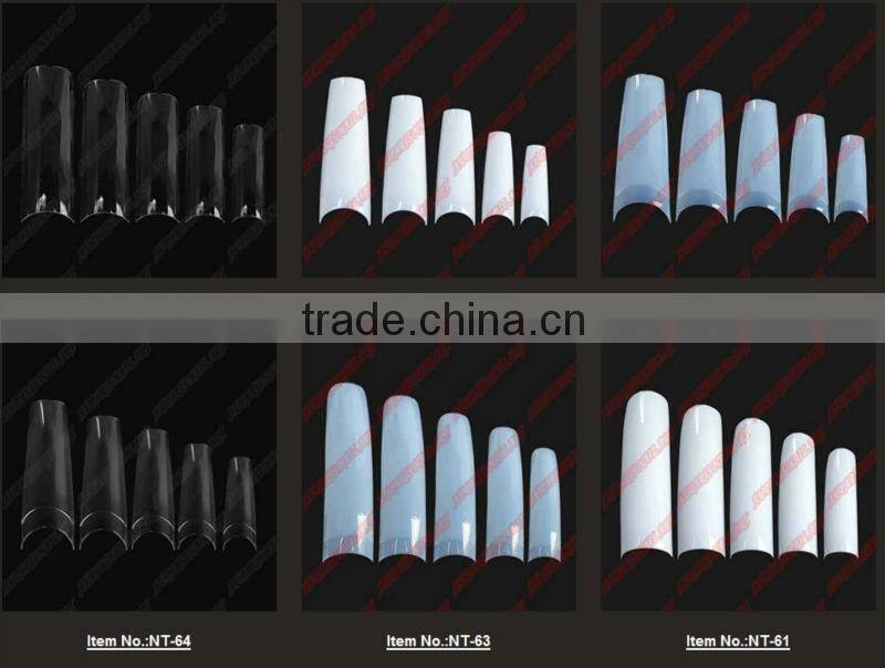 Nail Tips Natural French Acrylic Artificial False Nails+wholesale