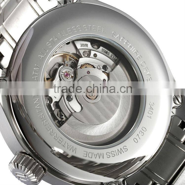 10 ATM water-resistant stainless steel case watch japan automatic movement Sapphire glass with stainless steel band
