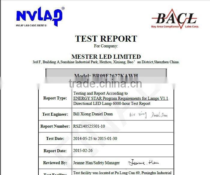 3000K Energy star rated LED BR30,1020lm,14w dimmable LED BR30 bulbs,UL/CUL certified,LM79/LM80 test reports available