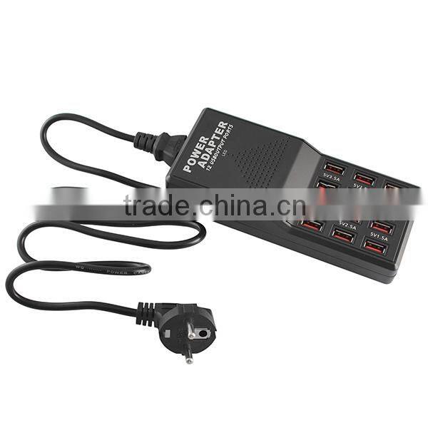 12 USB Outputs 5V 12A Multi Ports Fast Charging USB Power Adapter
