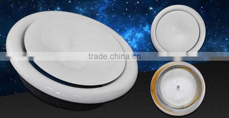 Hvac aluminum ceiling air vent disc valve