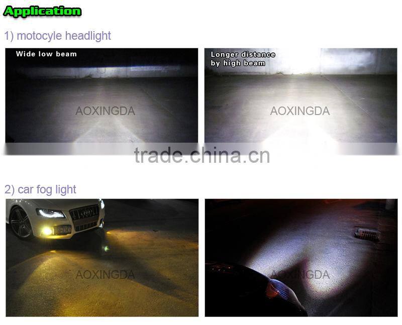 2015 new LED headlight fanless all in one design 6000LM 3000K 4300K 6500K 8000K 10000K