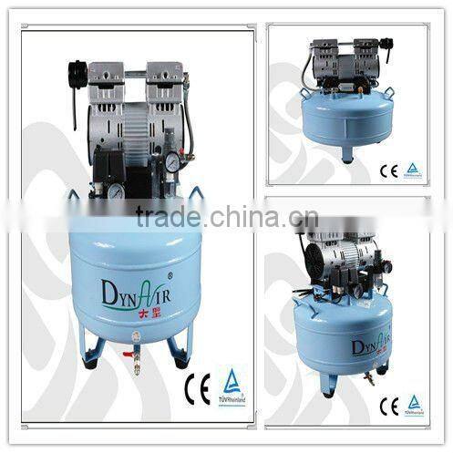 FDA Professional portable Dental unit Silent Oil free air Compressor for 2 chair units