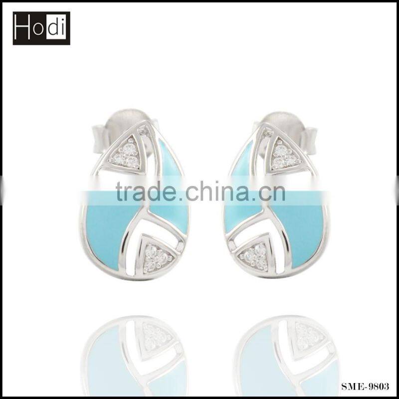 Women jewelry in 925 silver wholesale stud earrings