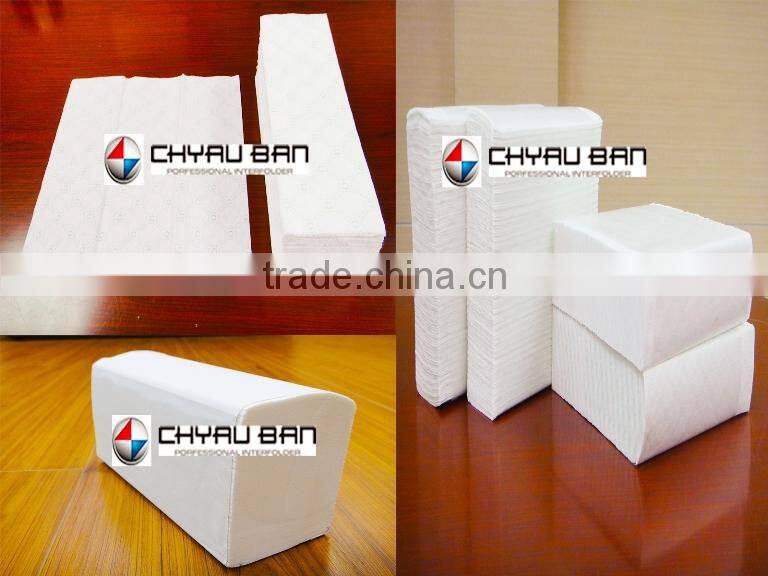 PE Film Package Z Fold Lamination Paper Hand Towels Dispenser Production Line