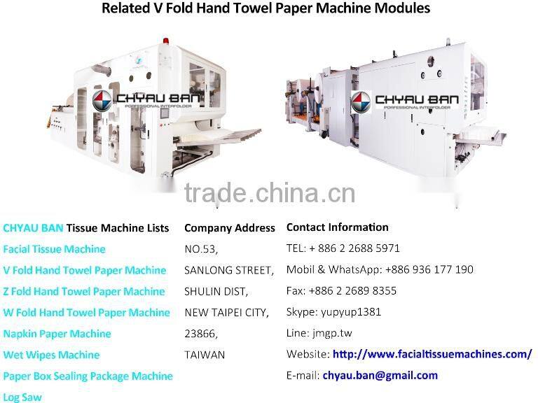 Printing Brand Name V Fold Hand Paper Towels Lamination Machine