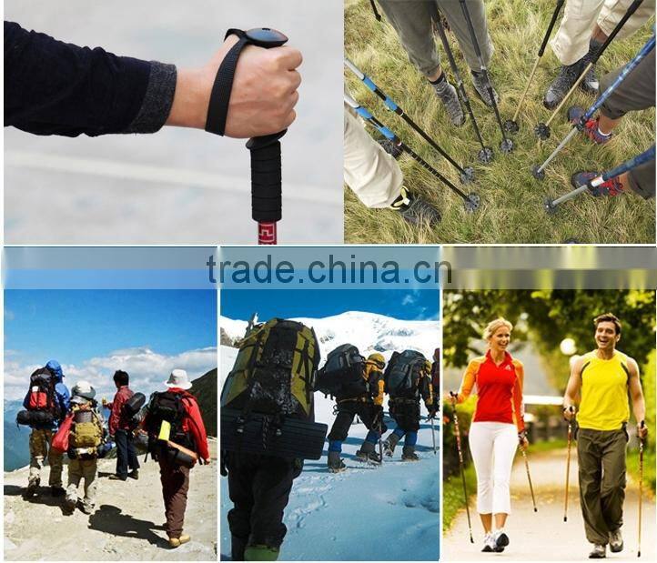 carbon fiber outdoor mountain climbing trekking pole, hiking stick, alpenstock