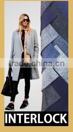 Poly wool fabric for overcoat or suits