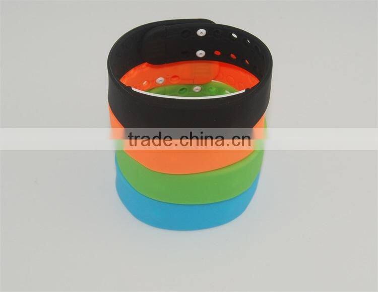 3D Calorie Pedometer USB Silicon Wristband Smart Watch with Sleep Monitor