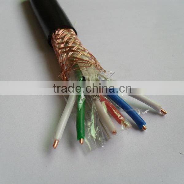 flexible control cable copper conductor braiding shielded cable