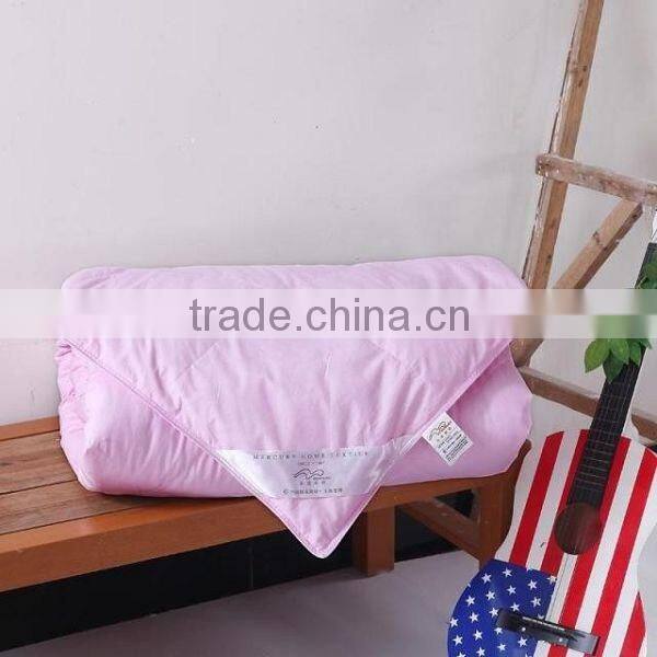 Pink and Cream 80% White Duck Down Comforter