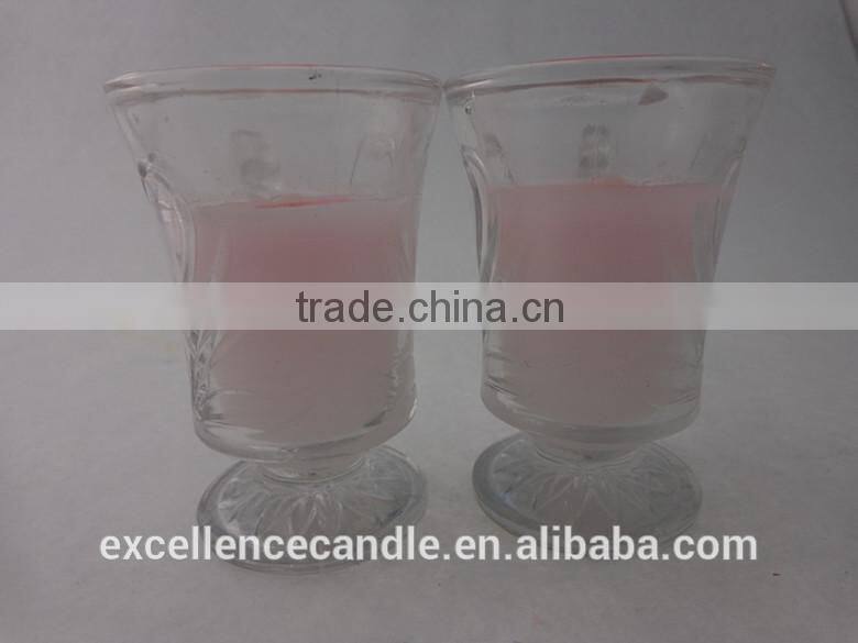 glass jar candle soy wax candle