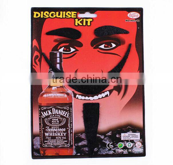 Halloween devil mustache+Beard+Eyebrow
