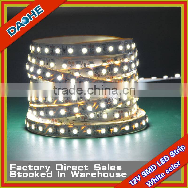 LED Flexible Tape SMD 3528 120LED/M White/Warm White No-waterproof 5 Meter LED Strip 600LED 5M/roll CE/RoHs Free Shipping