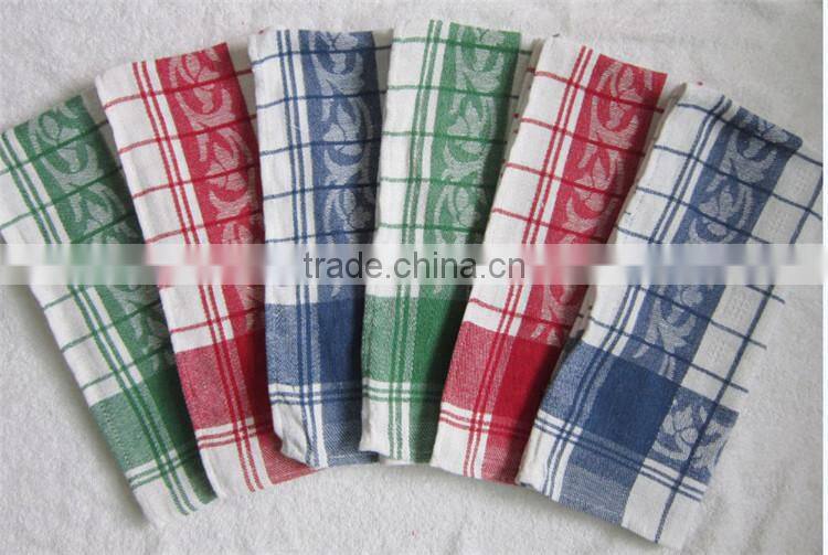 home textiles high quality kitchen cotton towel with check