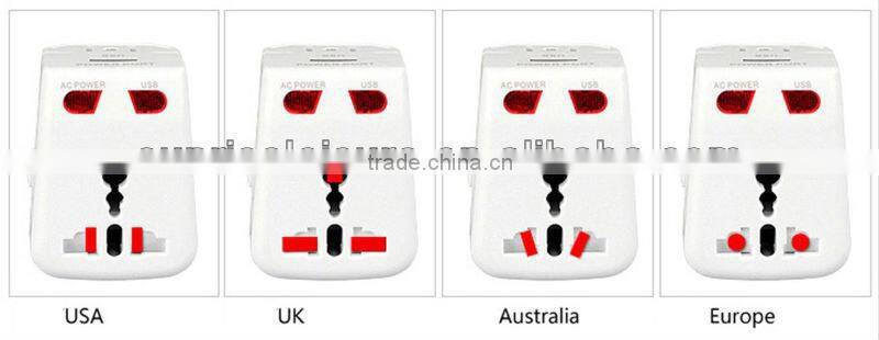 36184# Universal Travel AC Power Adapter USB Charger